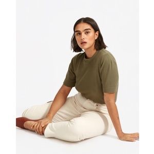 Everlane The Lightweight French Terry Puff-Sleeve Tee – size XS